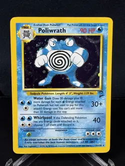 Pokemon 1999 Base Set 2 Poliwrath #13/102 NM - Image 2