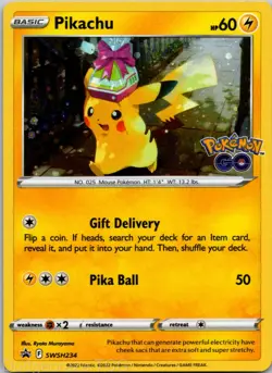 Pikachu SWSH234 Promo SWSH Black Star Pokemon NM - Image 1