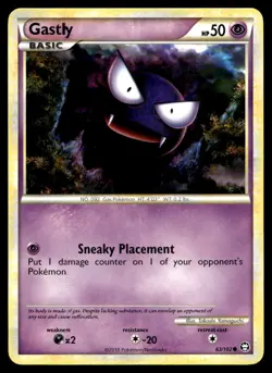 EX-NM Triumphant Gastly Common 63/102 Pokemon TCG - Image 1