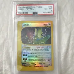 Pokemon Celebi Skyridge 145/144 Reverse Holo Secret Rare PSA 8 - Image 1