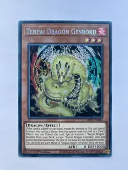 Tenpai Dragon Genroku 1st Prismatic Secret MP25-EN082 Yu-Gi-Oh! - Image 1