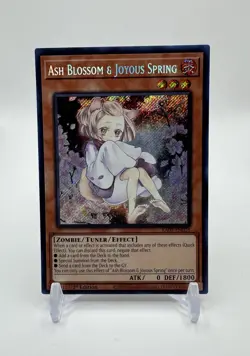 Yugioh! Ash Blossom & Joyous Spring (Alternate Art) - RA04-EN025 - Secret Rare - - Image 1