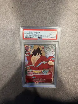 MONKEY.D.LUFFY ST10-006 PSA 10 ENGLISH 1ST ANNIVERSARY PROMO ONE PIECE - Image 1