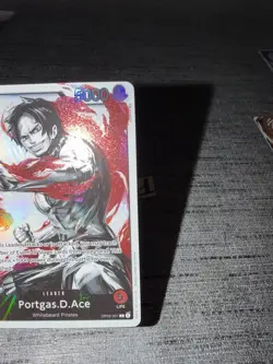 Carte One Piece Portgas.D.Ace OP03-001 Leader Alternate Art English Card - Image 5