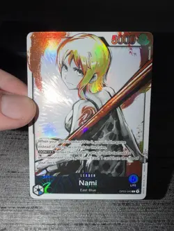 Carte One Piece Nami OP03-040 Leader Alternate Art Pillars Of Strenght English - Image 3