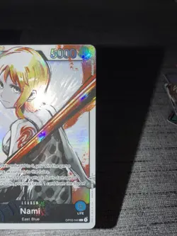 Carte One Piece Nami OP03-040 Leader Alternate Art Pillars Of Strenght English - Image 5