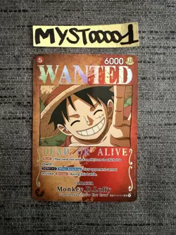 Carte One Piece Monkey.D.Luffy ST01-012 WANTED SP Pillars Of Strenght English - Image 1