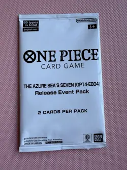One Piece TCG OP14-EB04 The Azure Sea’s Seven Release Event Pack NEW SEALED - Image 1