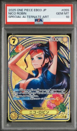 One Piece Card Game TCG Nico Robin EB03-055 Heroines Edition Alt Art SP PSA 10 - Image 1
