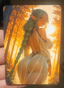 Girl # 120 Oppai Goddess Story Full Art Glossy Anime Trading Card Waifu TCG ACG - Image 1