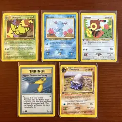 Pokemon TCG Neo Discovery 1st Edition 5 Card Vintage Binder Card Game Collection - Image 1
