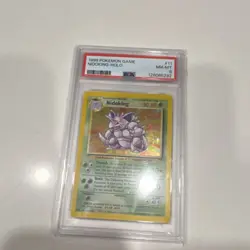 Pokemon Nidoking Base Set Holo Rare 11/102 English 1999 Stage 2 WOTC Card - Image 1