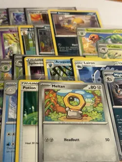 Pokemon Meltan, Mightyena & Lairon Set - Paldea Evolved 40 Card Lot - Bulk Cards - Image 4