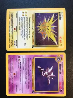 Fossil Set 9 holo/rare Pokemon cards Lapras Muk Zapdos Haunter Magneton Raichu - Image 4