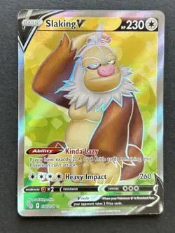 Pokemon Slaking V 077/078 - Pokemon GO Ultra Rare Holo Card - Image 1
