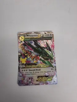 Pokemon Card Mega Rayquaza EX 76/108 Celebrations With Special Sleeve - Image 1