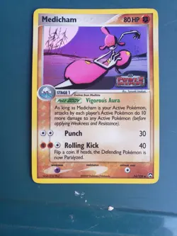 NEAR MINT Medicham 34/108 Reverse Holo EX Power Keepers Pokemon Card - Image 1