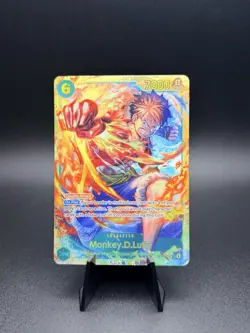 Bandai One Piece CCG Monkey.D.Luffy OP13-118 Secret Rare Foil Card - Image 1