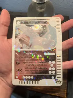 2003 POKEMON SKYRIDGE CRYSTAL CHARIZARD REVERSE HOLO BOX TOPPER JUMBO CARD 9/12 - Image 4