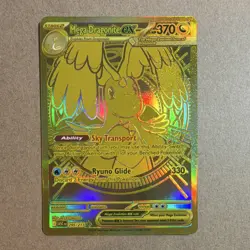 Pokemon Mega Dragonite EX Full Art GOLD 295/217 ASC Card - Image 1