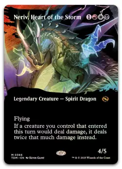 Neriv, Heart of the Storm (Borderless) #366 (Foil) NM Tarkir Dragonstorm - Image 1