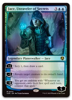 Jace, Unraveler of Secrets #70 (Foil) (NM) Innistrad Remastered INR Magic MTG - Image 1