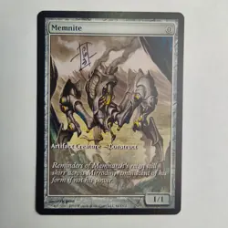 MTG Memnite Game Day & Store Championship Promo - Signed by Artist rk post - Image 1
