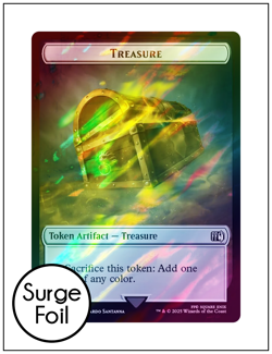 1x Moogle Token || Treasure Token , Surge Foil, Final Fantasy, Magic MTG NM - Image 2