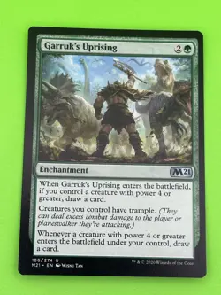 Garruk's Uprising NM MTG Core Set 2021 uncommon green enchantment - Image 1