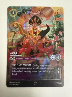 Disney Lorcana Jafar Newly Crowned Enchanted 210/204 Archazia's Island - Image 1