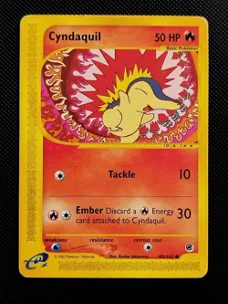 (LP) Cyndaquil 105/165 2002 Expedition Base Set Regular Pokemon Card - Image 1