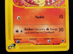 (LP) Cyndaquil 105/165 2002 Expedition Base Set Regular Pokemon Card - Image 4