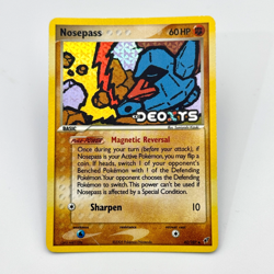 Pokemon Nosepass 42/107 EX Deoxys Reverse Holo Stamped 2005 - LP - Image 1