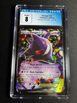 Pokemon Gengar EX 2014 Phantom Forces 34/119 Holo CGC 8 NM - MINT+ - Image 1