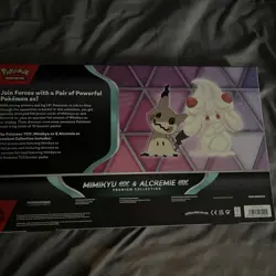 Pokemon TCG: Mimikyu ex & Alcremie ex Premium Collection Box In Hand Sealed - Image 2