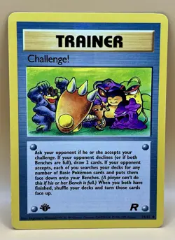 Challenge! 74/82 – Team Rocket 1st Edition - NM - WOTC Vintage 2000 Pokemon TCG - Image 1