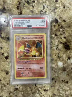 2016 POKEMON XY EVOLUTIONS #11 CHARIZARD-HOLO PSA 9 - Image 1