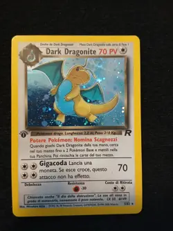 Pokemon Dark Dragonite 5/82 - Team Rocket - Prima Edizione ITA HOLO - Image 1