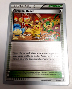 TROPICAL BEACH TRAINER- (Worlds 12) BW50 Black & White POKEMON PROMO! - Image 1