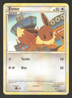 Eevee 47/90 Pokemon TCG Undaunted LP - Image 1