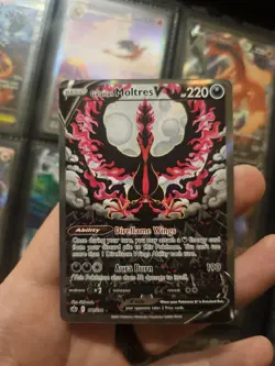 Pokemon TCG Galarian Moltres v Chilling Reign Alternative Art Ultra Rare Card - Image 1