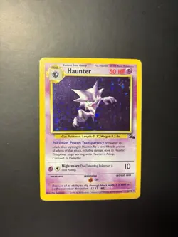 Pokemon Card - Haunter Fossil 6/62 Holo Unlimited Holo Rare - LP - Image 1