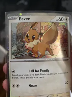 Eevee - Mouth Heart SWIRL (Cosmos Holo) SV: Scarlet & Violet Promo Card SVP 200 - Image 1