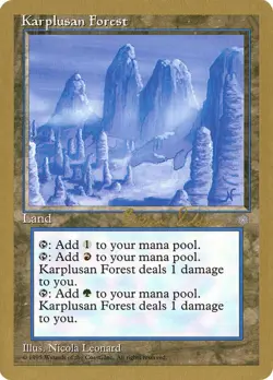MTG Karplusan Forest (1998 Brian Selden) (Not Tournament Legal) – World Champion - Image 1