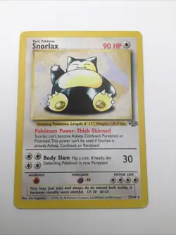 Snorlax, 27/64 Jungle Expansion, LP, Vintage Pokemon TCG, Non Holo - Image 1