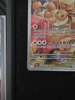 Pokemon Eevee 188/167 SV06 Twilight Masquerade Holo 50 HP Illustration Rare - Image 2