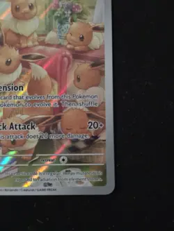 Pokemon Eevee 188/167 SV06 Twilight Masquerade Holo 50 HP Illustration Rare - Image 5