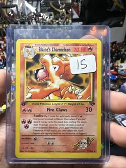 1995 Pokemon Blaine's Charmeleon 31/132 Gym Challenge Regular 1st Edition - Image 1