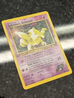 1st Edition Sabrina's Drowzee 95/132 Gym Challenge Regular Common LP Pokemon - Image 2