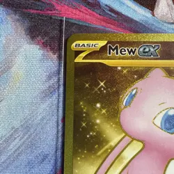 Pokemon Mew EX 205/165 Scarlet & Violet 151 Gold Full Art Holo English - Image 2